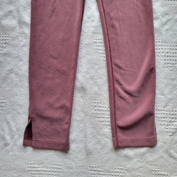 Lululemon Brushed Softstreme Split-Hem High-Rise Relax Casual Pant- Red Merlot - Picture 6 of 10